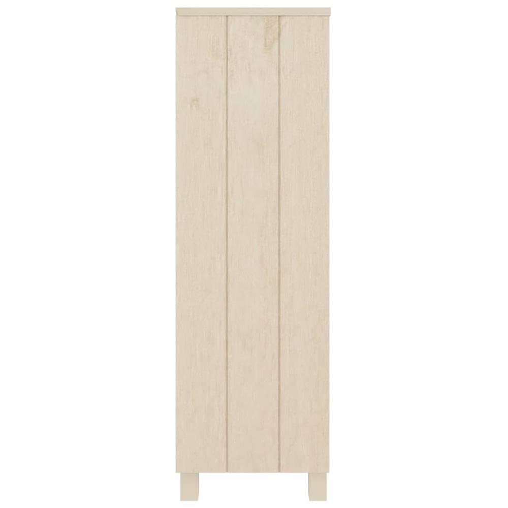 vidaXL Book Cabinet Honey Brown 33.5"x13.8"x44.1" Solid Wood Pine. Picture 6