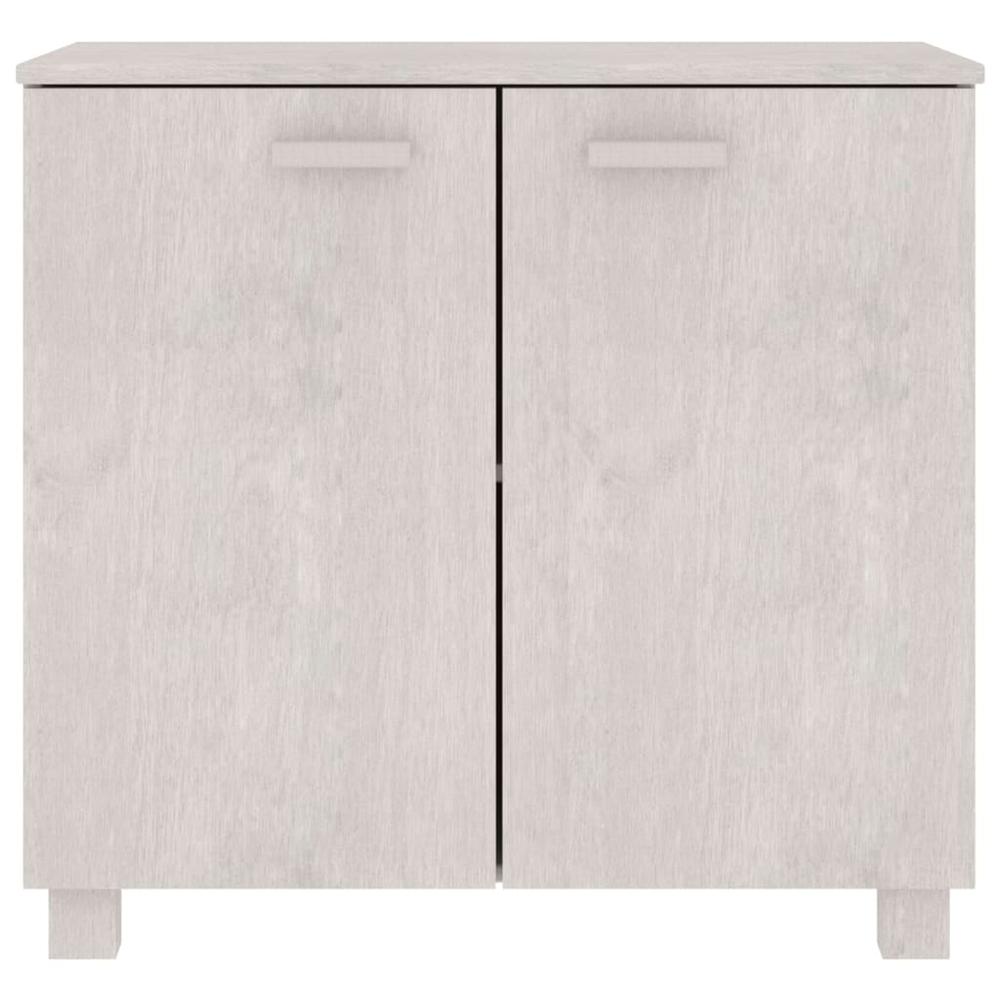 Sideboard HAMAR White 33.5"x13.8"x31.5" Solid Wood Pine. Picture 2
