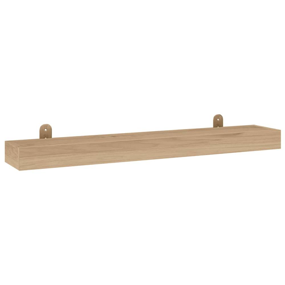 Wall Shelves 2 pcs 35.4"x5.9"x2.4" Solid Wood Teak. Picture 2