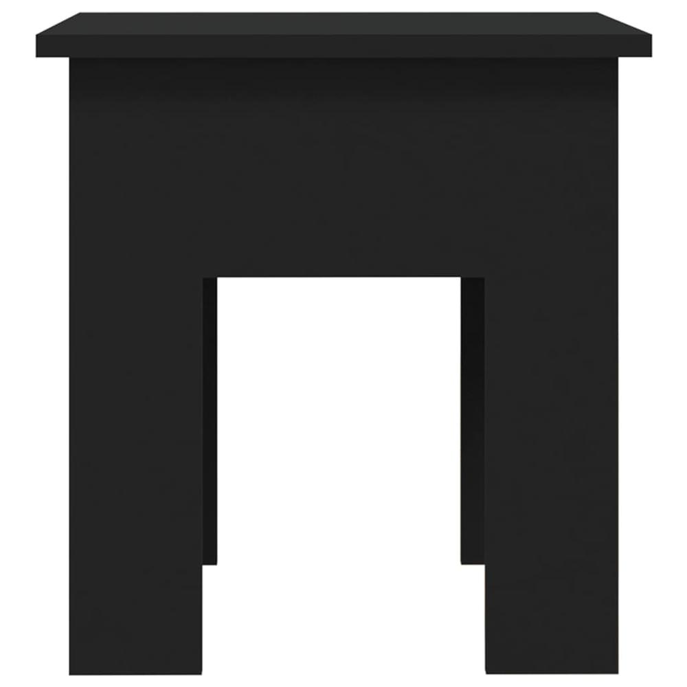 vidaXL Coffee Table Black 15.7"x15.7"x16.5" Engineered Wood. Picture 5