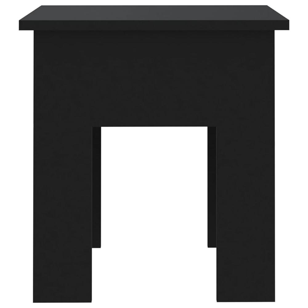 vidaXL Coffee Table Black 15.7"x15.7"x16.5" Engineered Wood. Picture 6