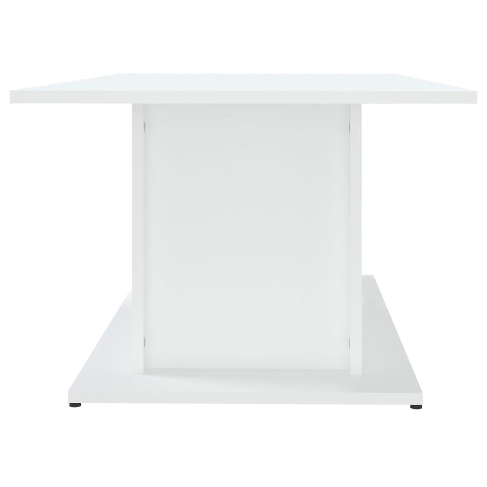 vidaXL Coffee Table White 40.2"x21.9"x15.7" Engineered Wood. Picture 6