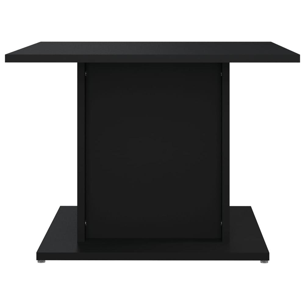 vidaXL Coffee Table Black 21.9"x21.9"x15.7" Engineered Wood. Picture 6