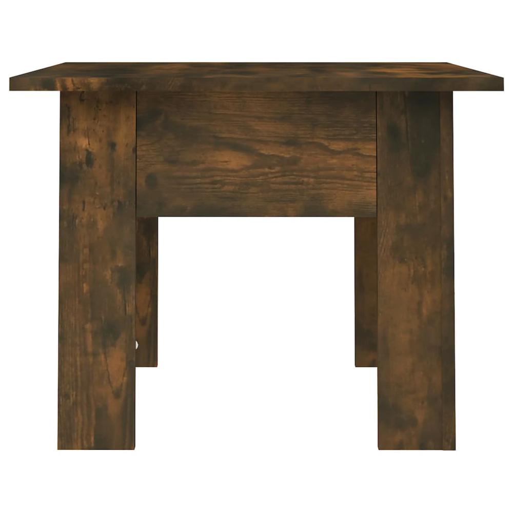 vidaXL Coffee Table Smoked Oak 21.7"x21.7"x16.5" Engineered Wood. Picture 5