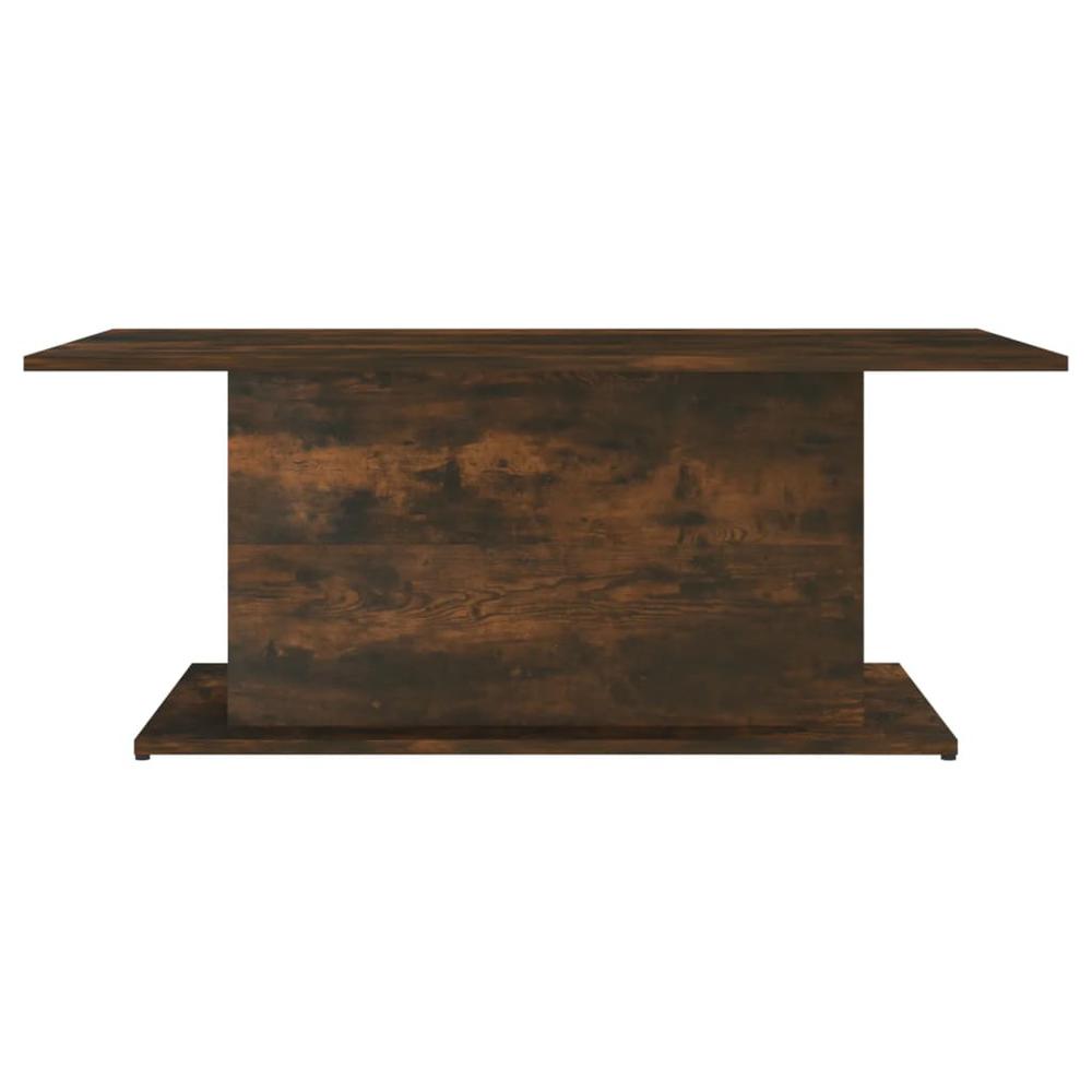 vidaXL Coffee Table Smoked Oak 40.2"x21.9"x15.7" Engineered Wood. Picture 5