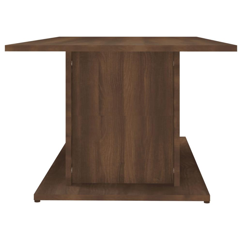 vidaXL Coffee Table Brown Oak 40.2"x21.9"x15.7" Engineered Wood. Picture 6
