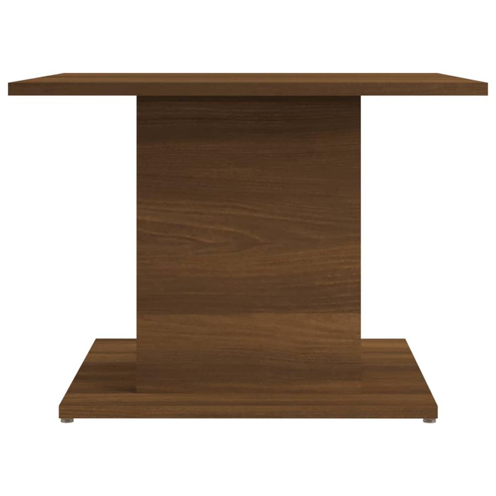 vidaXL Coffee Table Brown Oak 21.9"x21.9"x15.7" Engineered Wood. Picture 5