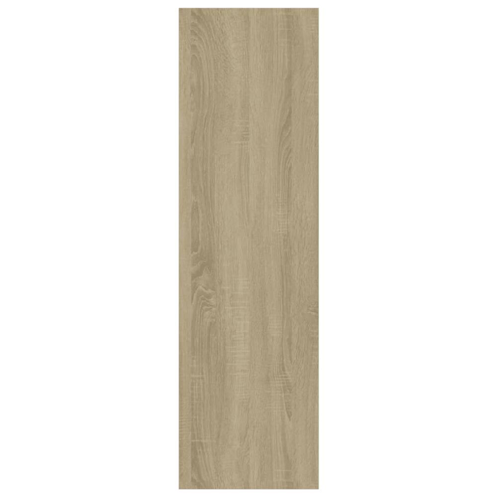 vidaXL Book Cabinet/Room Divider Sonoma Oak 23.6"x11.8"x40.6" Engineered Wood. Picture 6