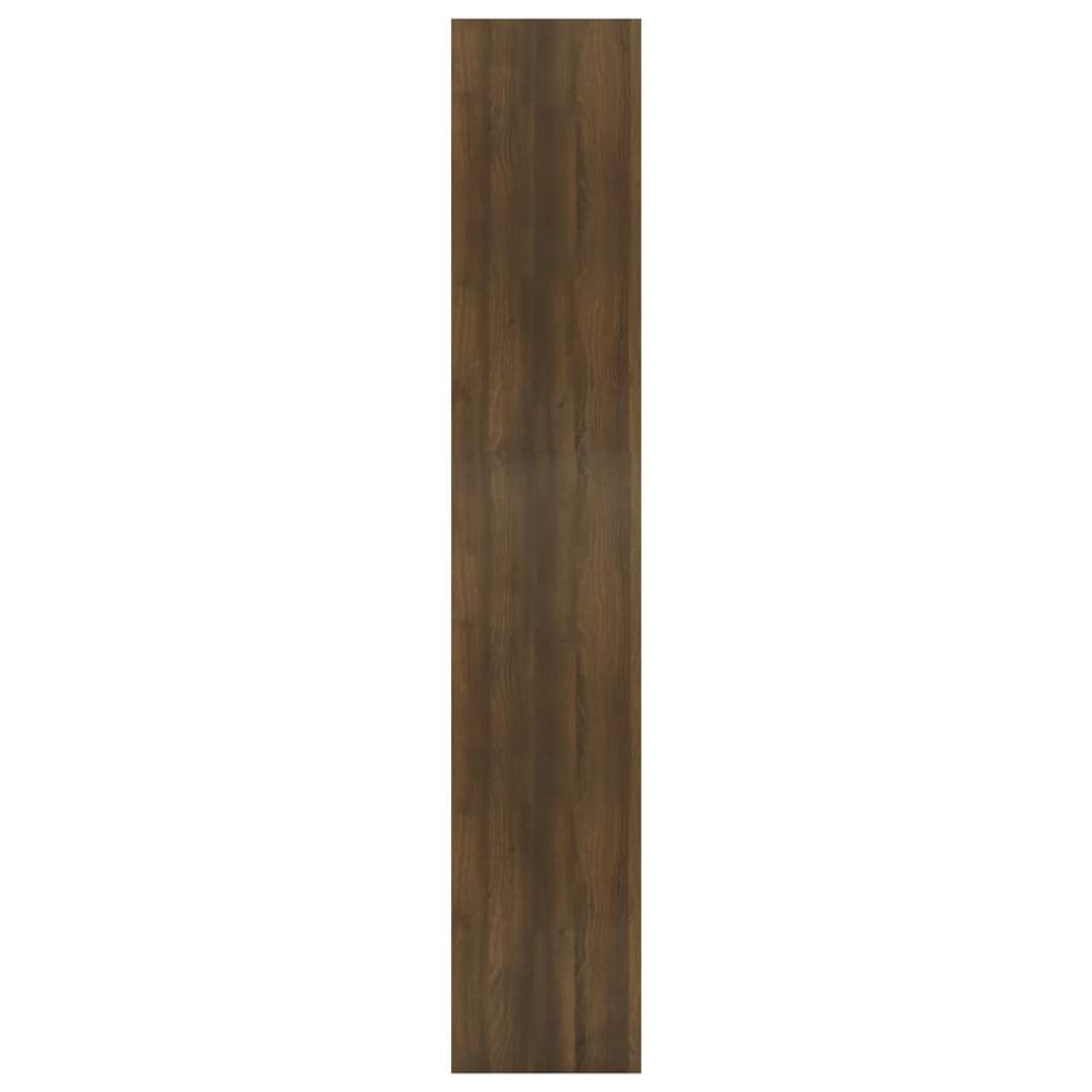 vidaXL Book Cabinet/Room Divider Brown Oak 31.5"x11.8"x65.4" Engineered Wood. Picture 6