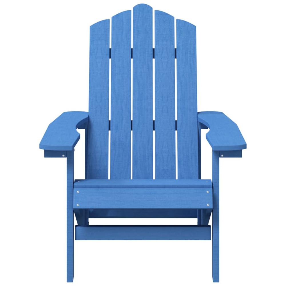 Patio Adirondack Chairs 2 pcs HDPE Aqua Blue. Picture 3