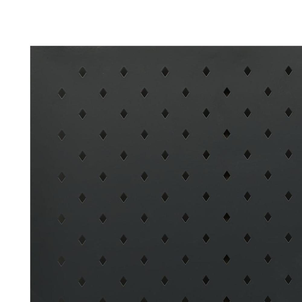 vidaXL 5-Panel Room Dividers 2 pcs Black 78.7"x70.9" Steel. Picture 5