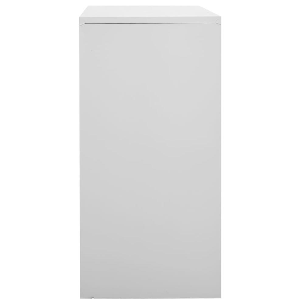 Locker Cabinets 5 pcs Light Gray 35.4"x17.7"x36.4" Steel. Picture 3