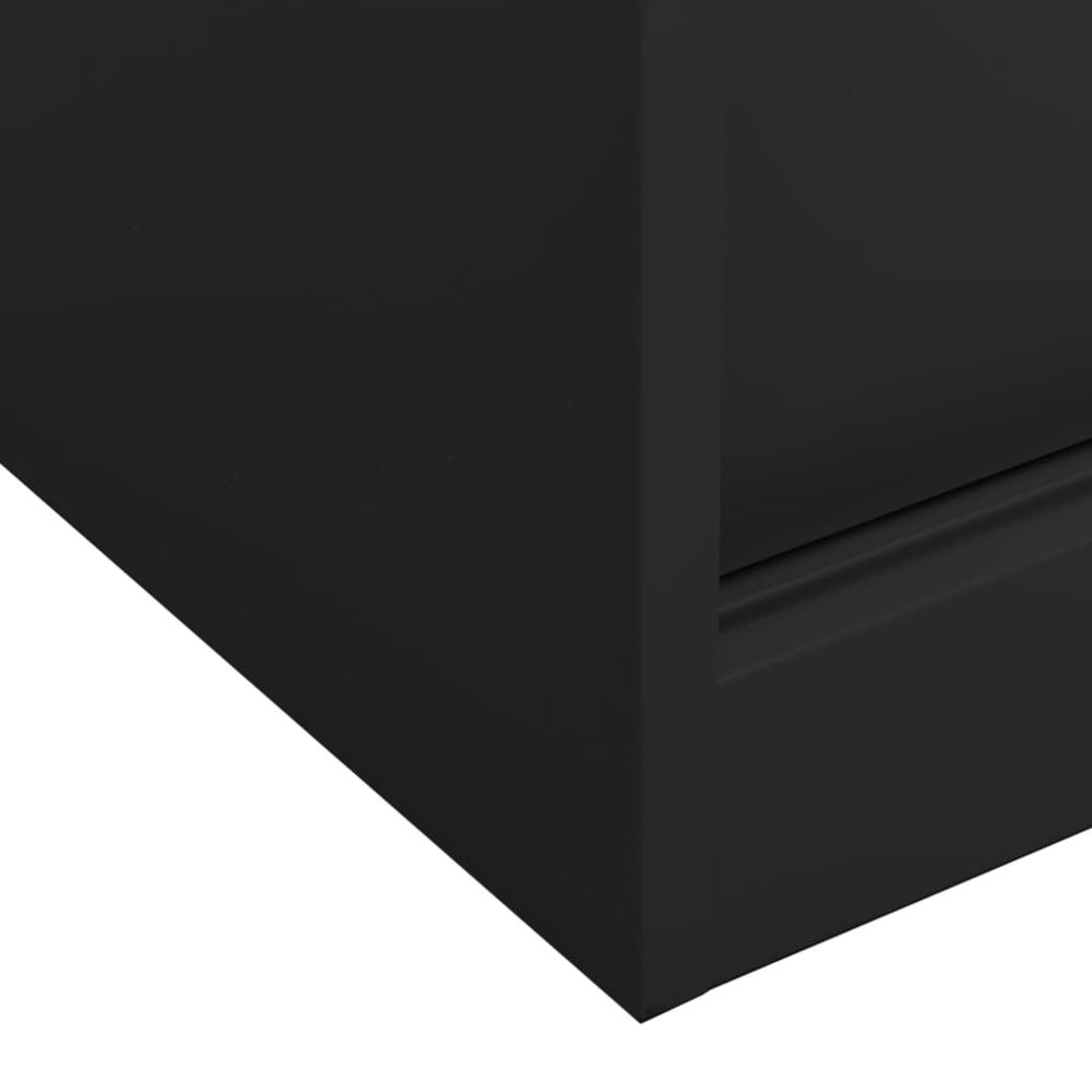 vidaXL Sliding Door Cabinet with Planter Box Anthracite Steel, 3095265. Picture 8