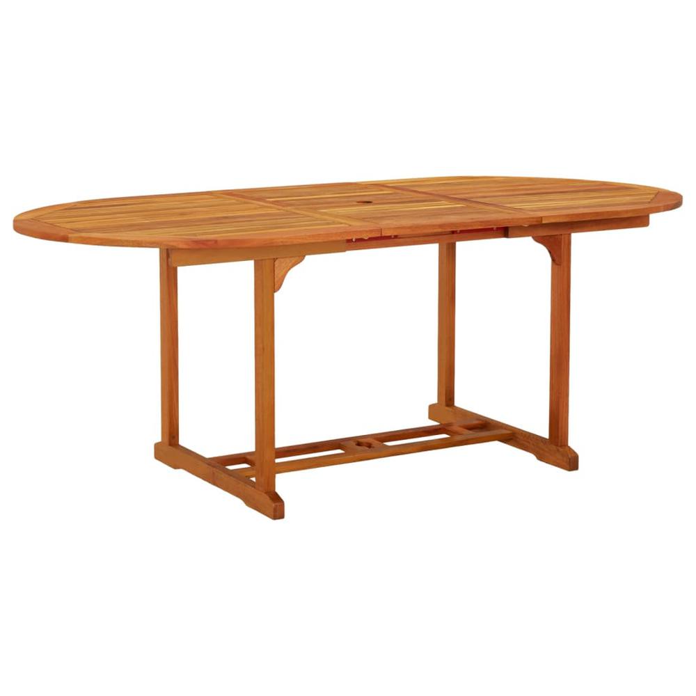 Patio Table 78.7"x39.4"x29.5" Solid Wood Eucalyptus. Picture 10