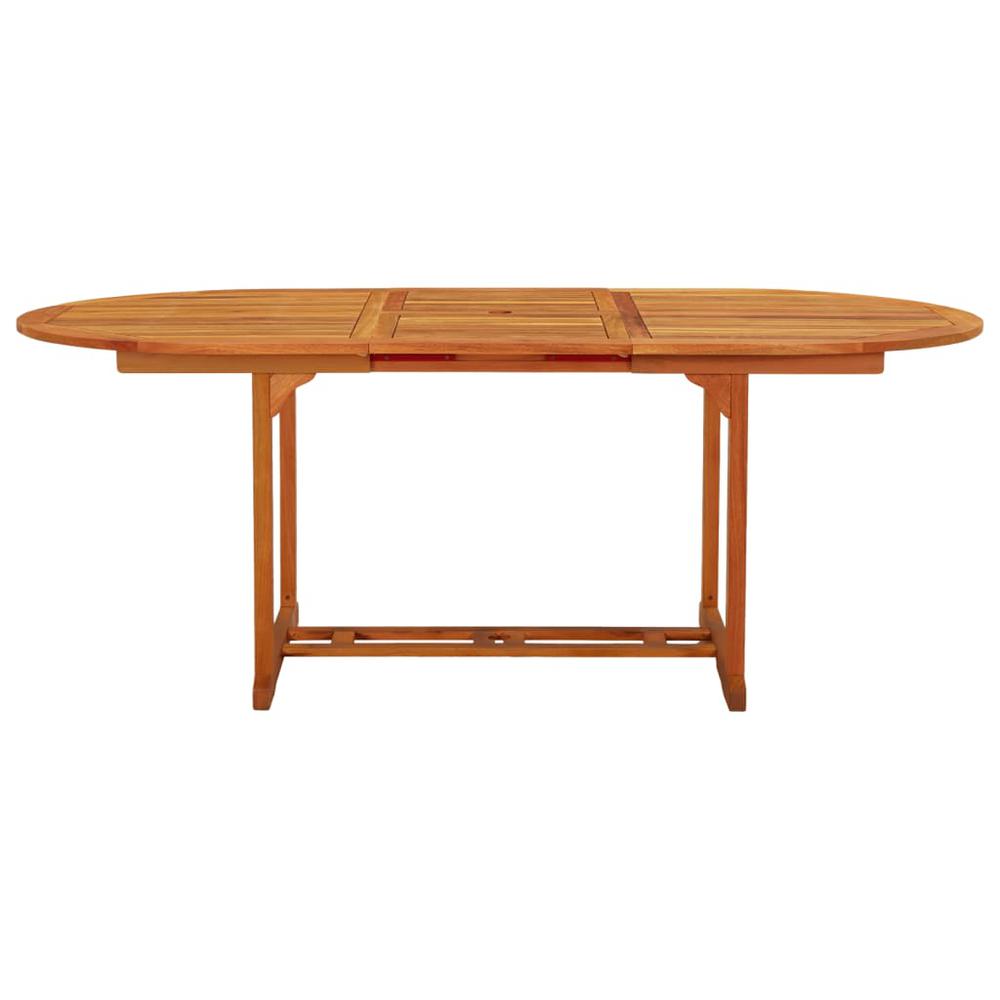 Patio Table 78.7"x39.4"x29.5" Solid Wood Eucalyptus. Picture 1