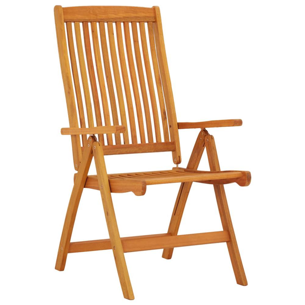 Folding Patio Chairs 2 pcs Solid Wood Eucalyptus. Picture 1