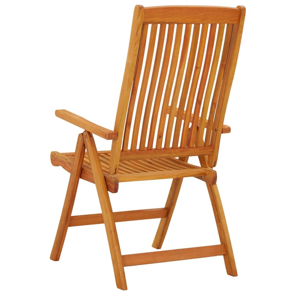Folding Patio Chairs 2 pcs Solid Wood Eucalyptus. Picture 4