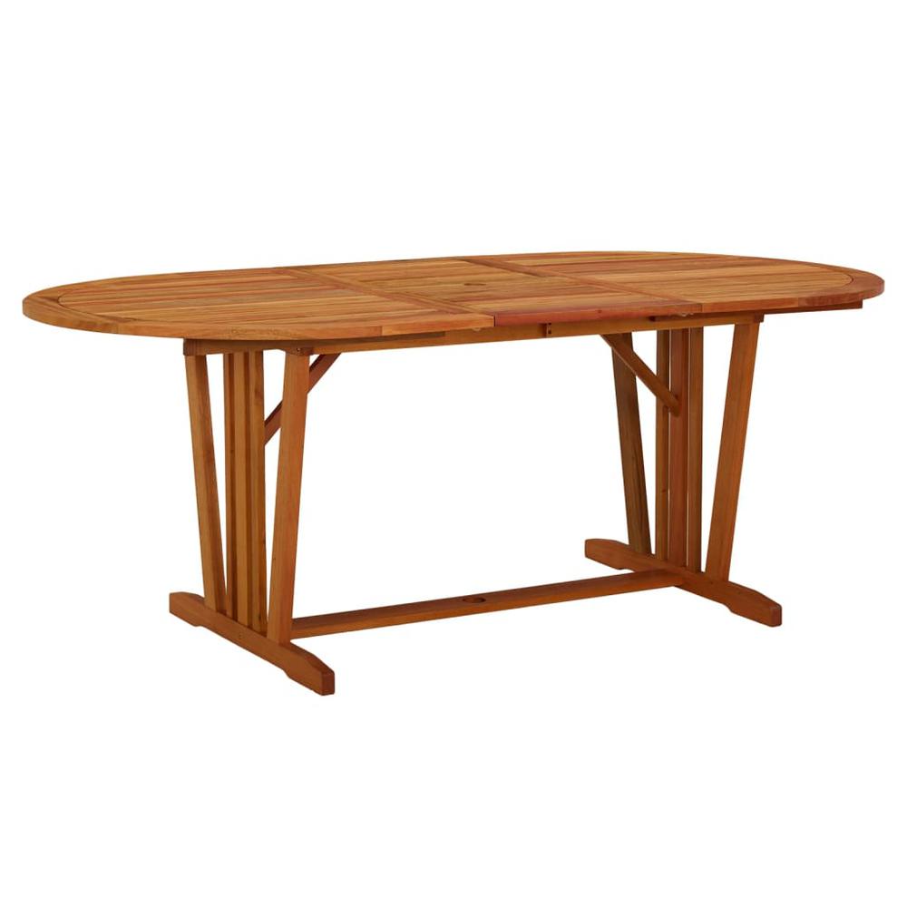 Patio Table 78.7"x39.4"x29.5" Solid Wood Eucalyptus. Picture 9
