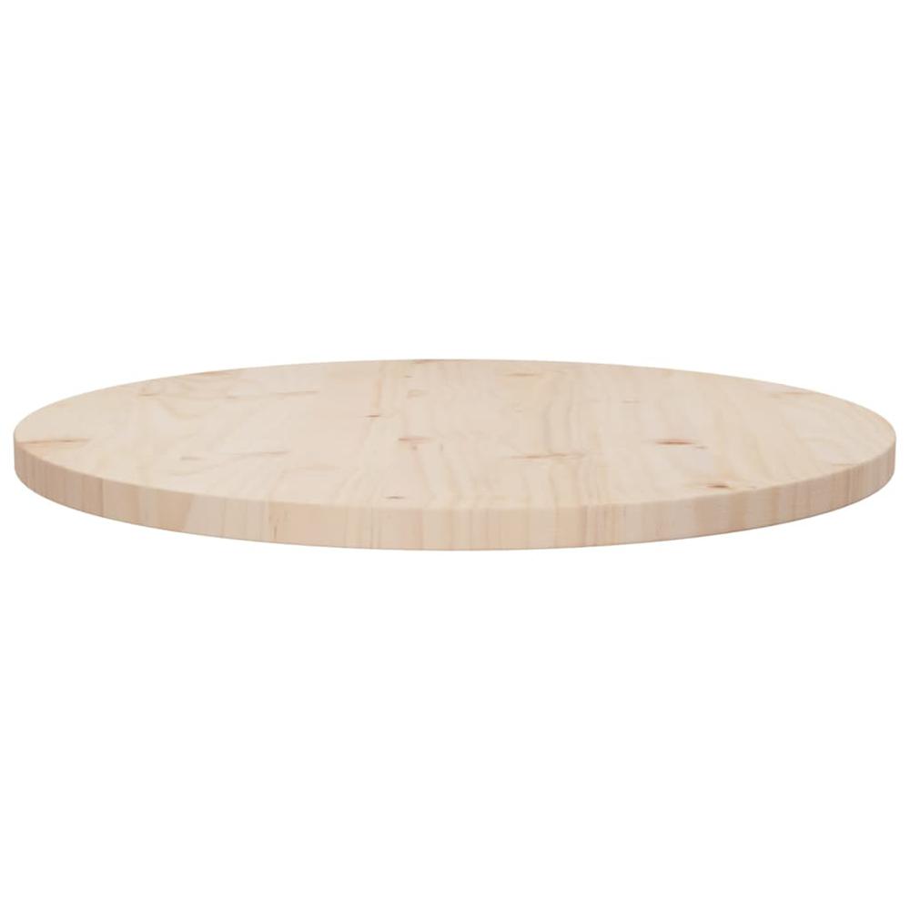 Table Top Ã˜23.6"x1" Solid Wood Pine. Picture 1
