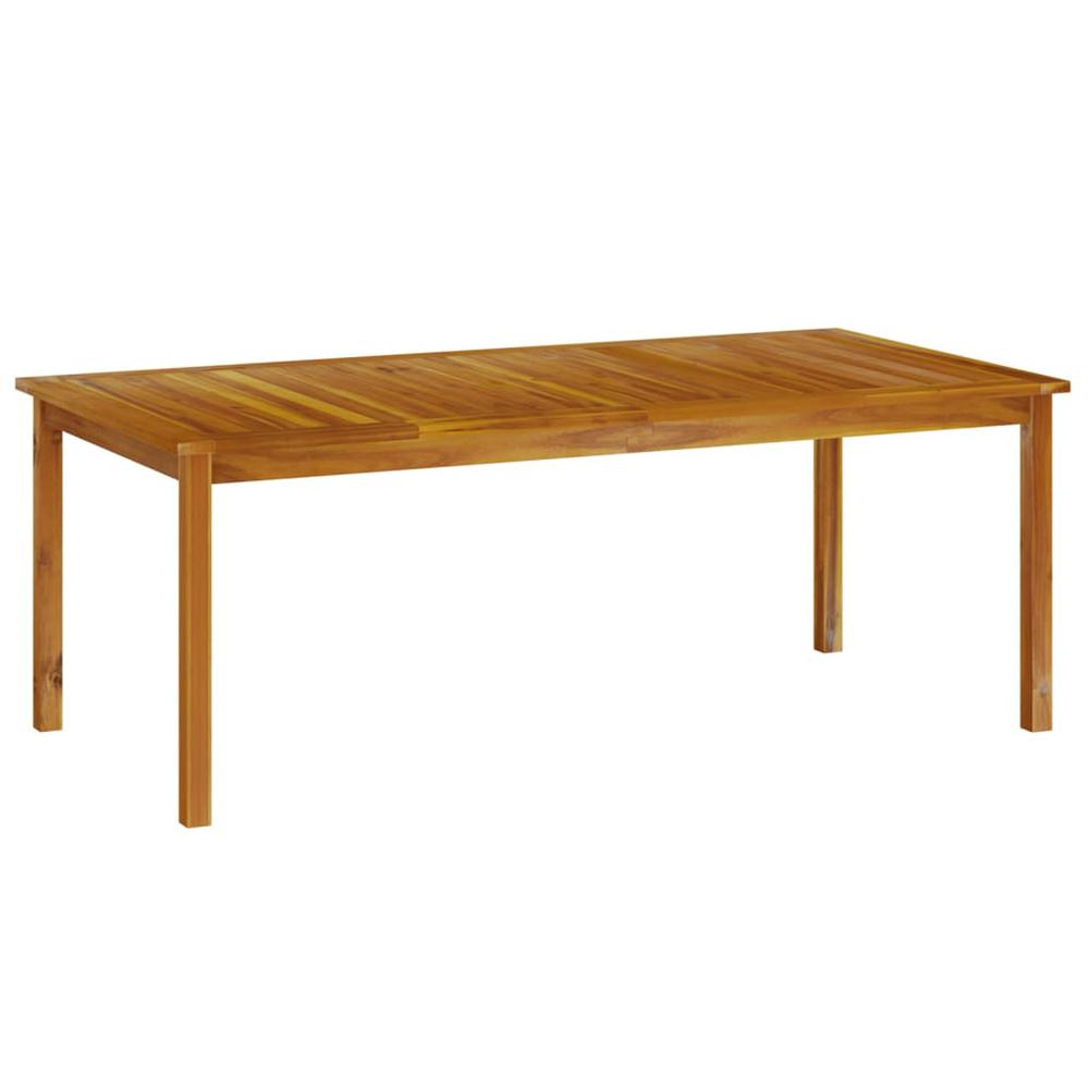 Patio Table 78.7"x39.4"x29.1" Solid Wood Acacia. Picture 1