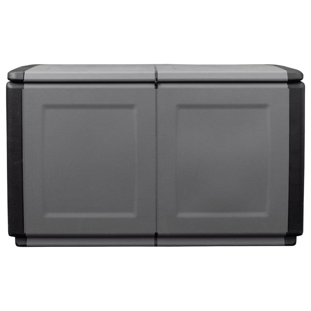 Patio Storage Box 37.8"x20.9"x22.4" 60.8 gal Dark Gray and Black. Picture 3