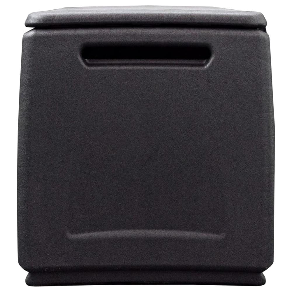 Patio Storage Box 54.3"x20.9"x22.4" 87.2 gal Dark Gray and Black. Picture 3