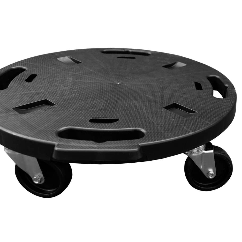Plant Trolley with Wheels Diameter 15.7" Black 606.3 lb. Picture 4