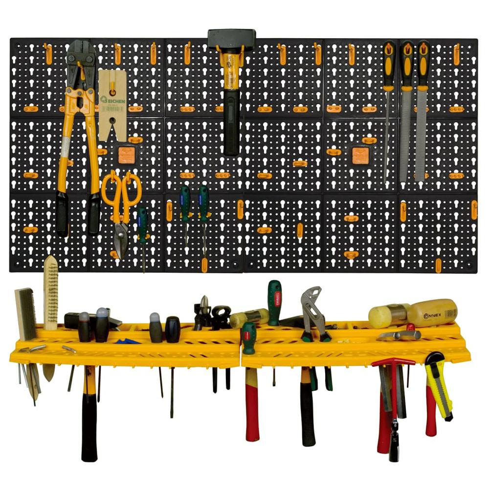 Tool Wall 19.7"x39.4" 50 Hooks PP. Picture 4