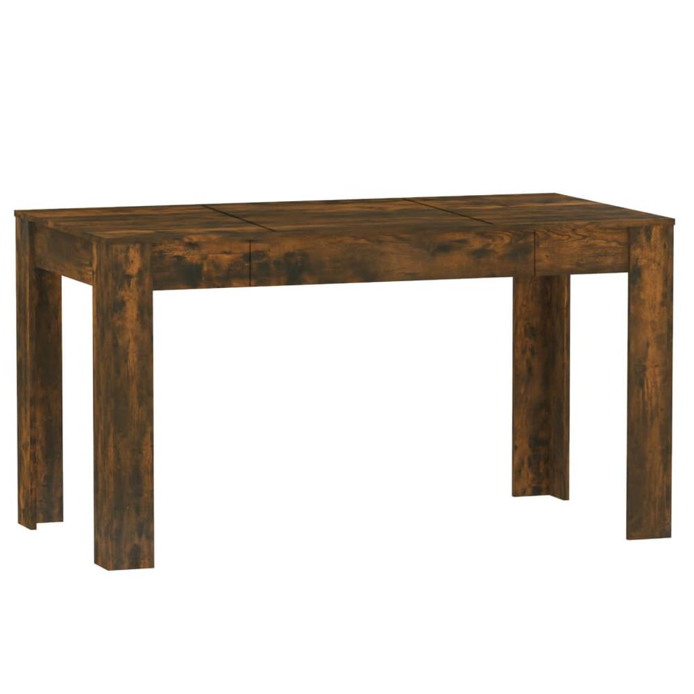 Dining Table Smoked Oak 55.1"x29.3"x29.9" Engineered Wood. Picture 1