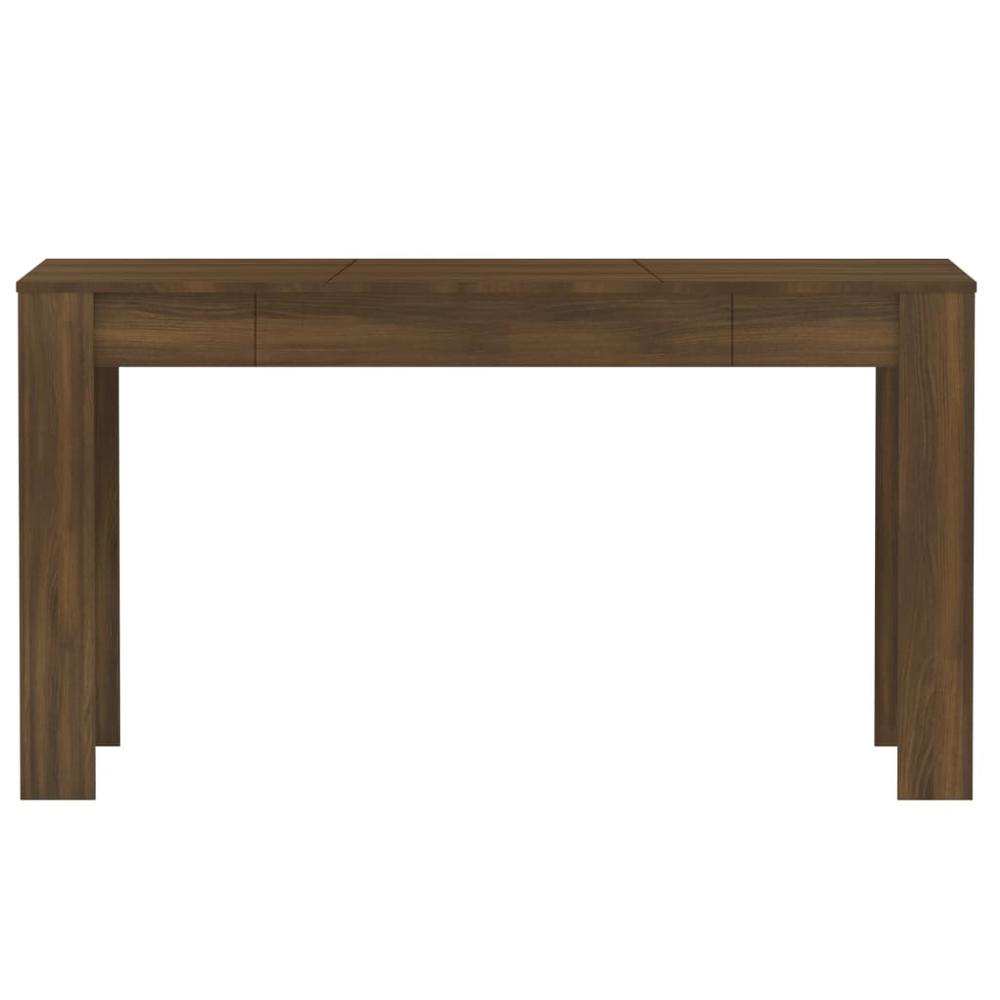 Dining Table Brown Oak 55.1"x29.3"x29.9" Engineered Wood. Picture 2