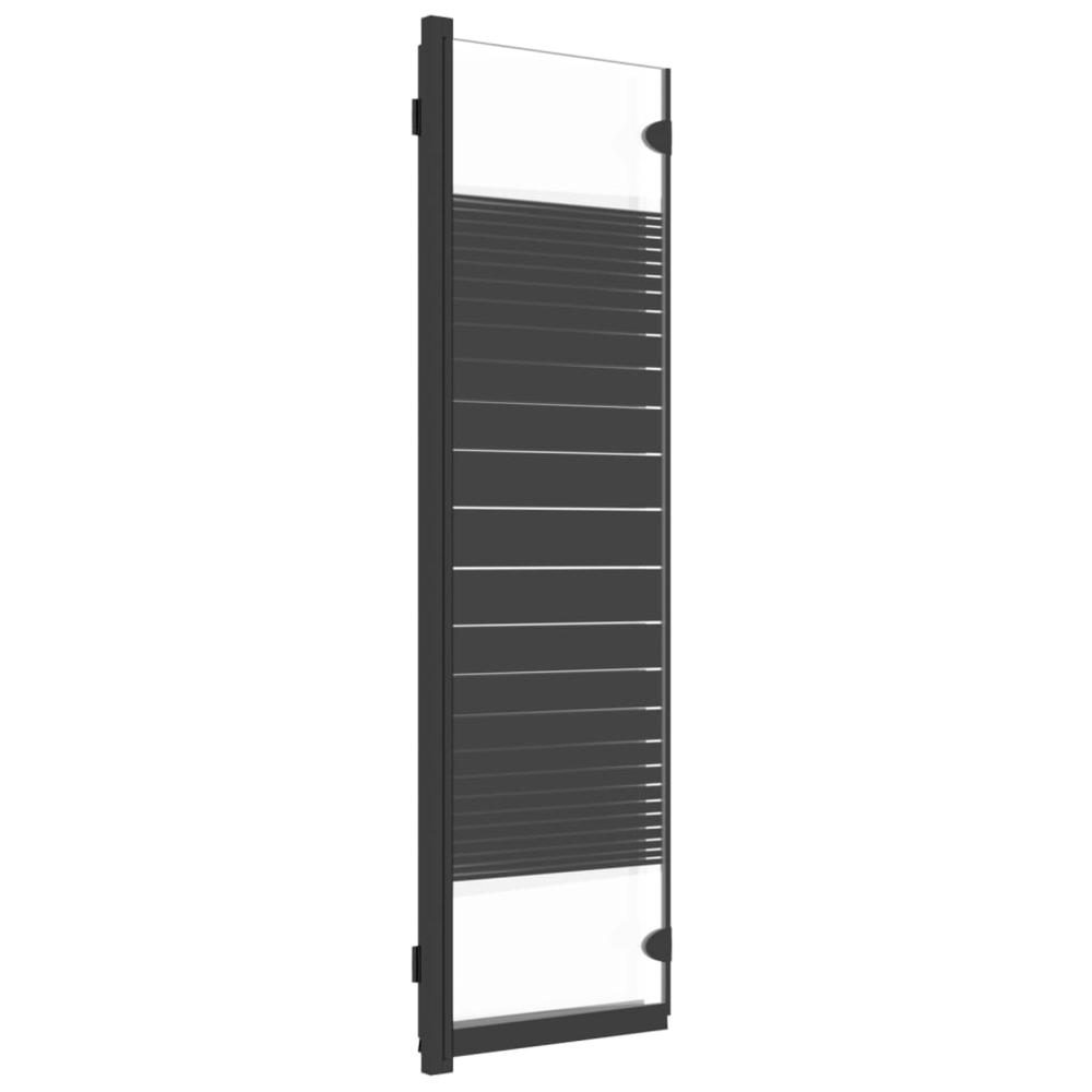 Foldable Shower Enclosure 3 Panels 51.2"x51.2" ESG Black. Picture 4