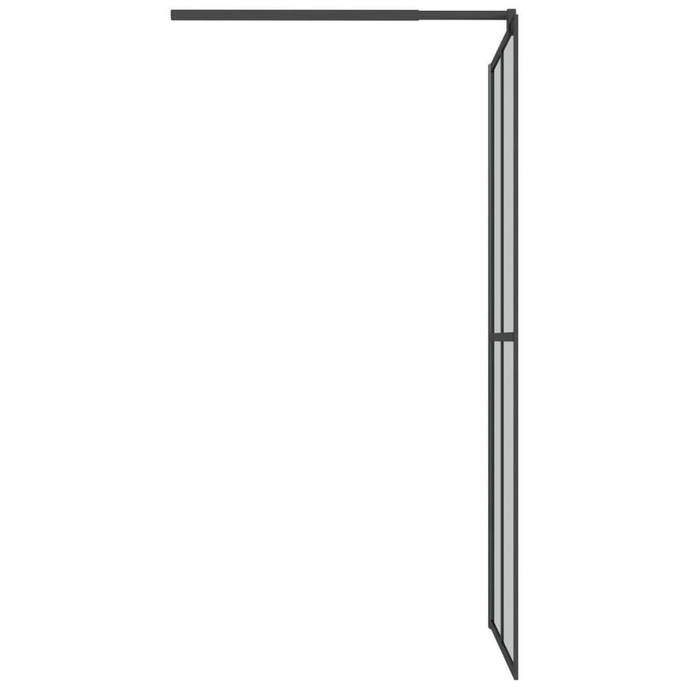 Walk-in Shower Screen 31.5"x76.8" Dark Tempered Glass. Picture 3
