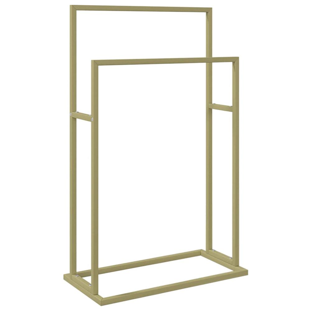 Freestanding Towel Rack Gold 18.9"x9.4"x30.9" Iron. Picture 1