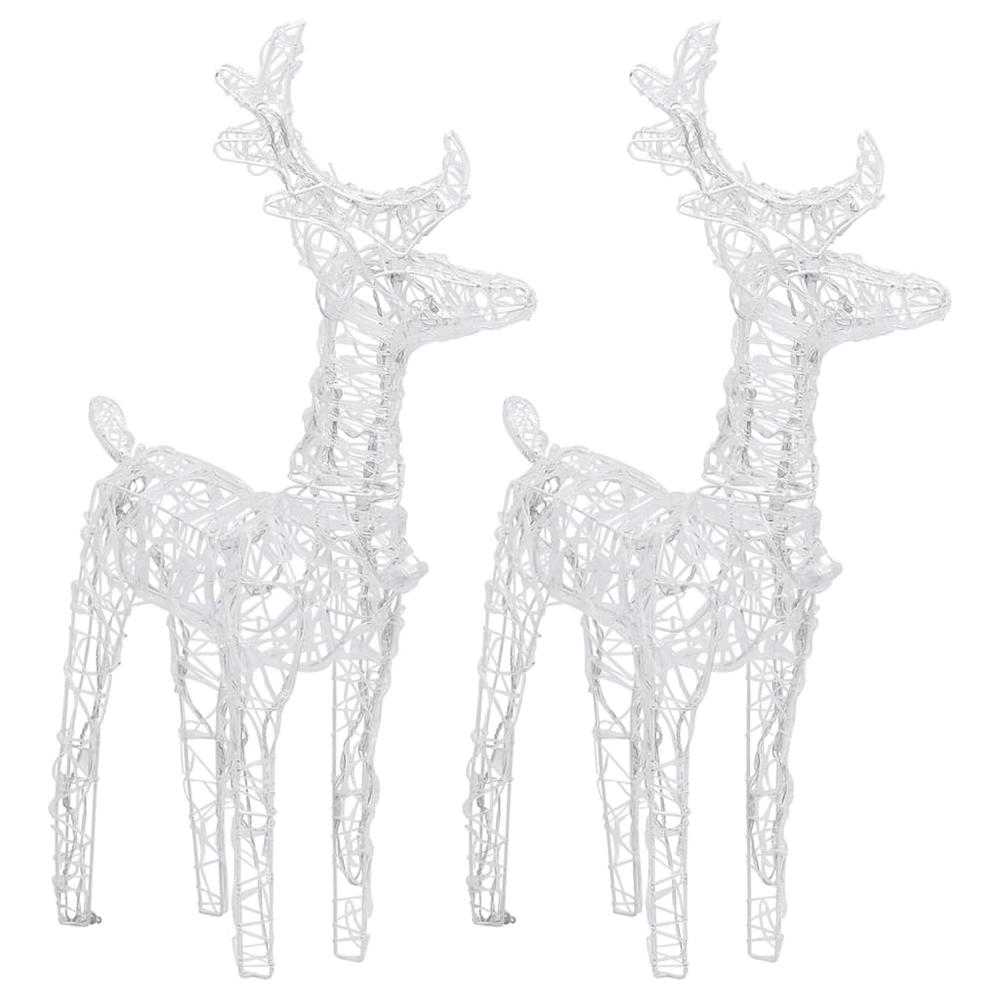 vidaXL Reindeers & Sleigh Christmas Decoration 320 LEDs Acrylic, 3100423. Picture 8