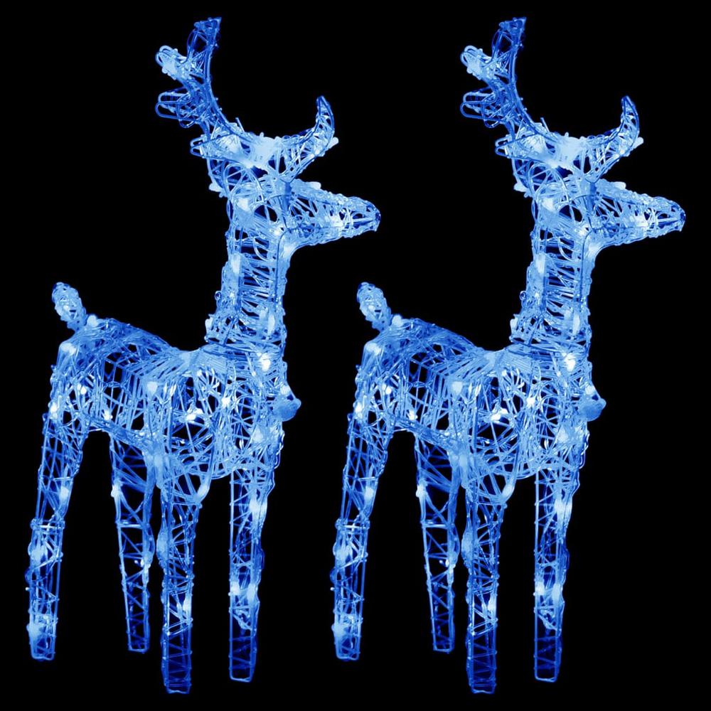vidaXL Reindeers & Sleigh Christmas Decoration 320 LEDs Acrylic, 3100425. Picture 7