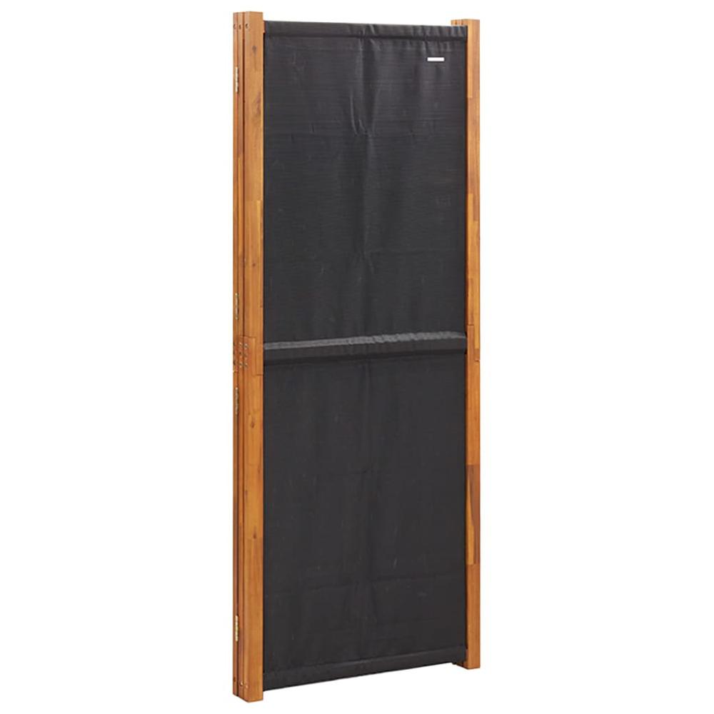 3-Panel Room Divider Black 82.7"x70.9". Picture 4
