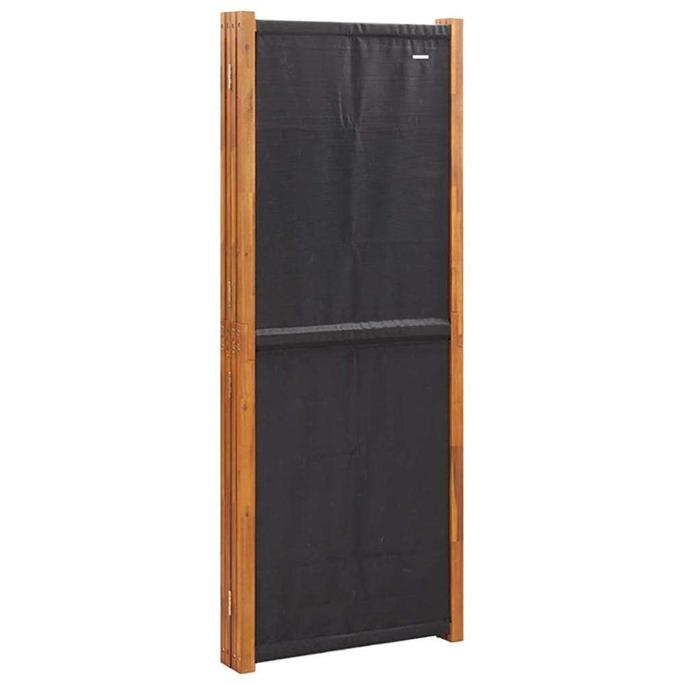 4-Panel Room Divider Black 110.2"x70.9". Picture 4