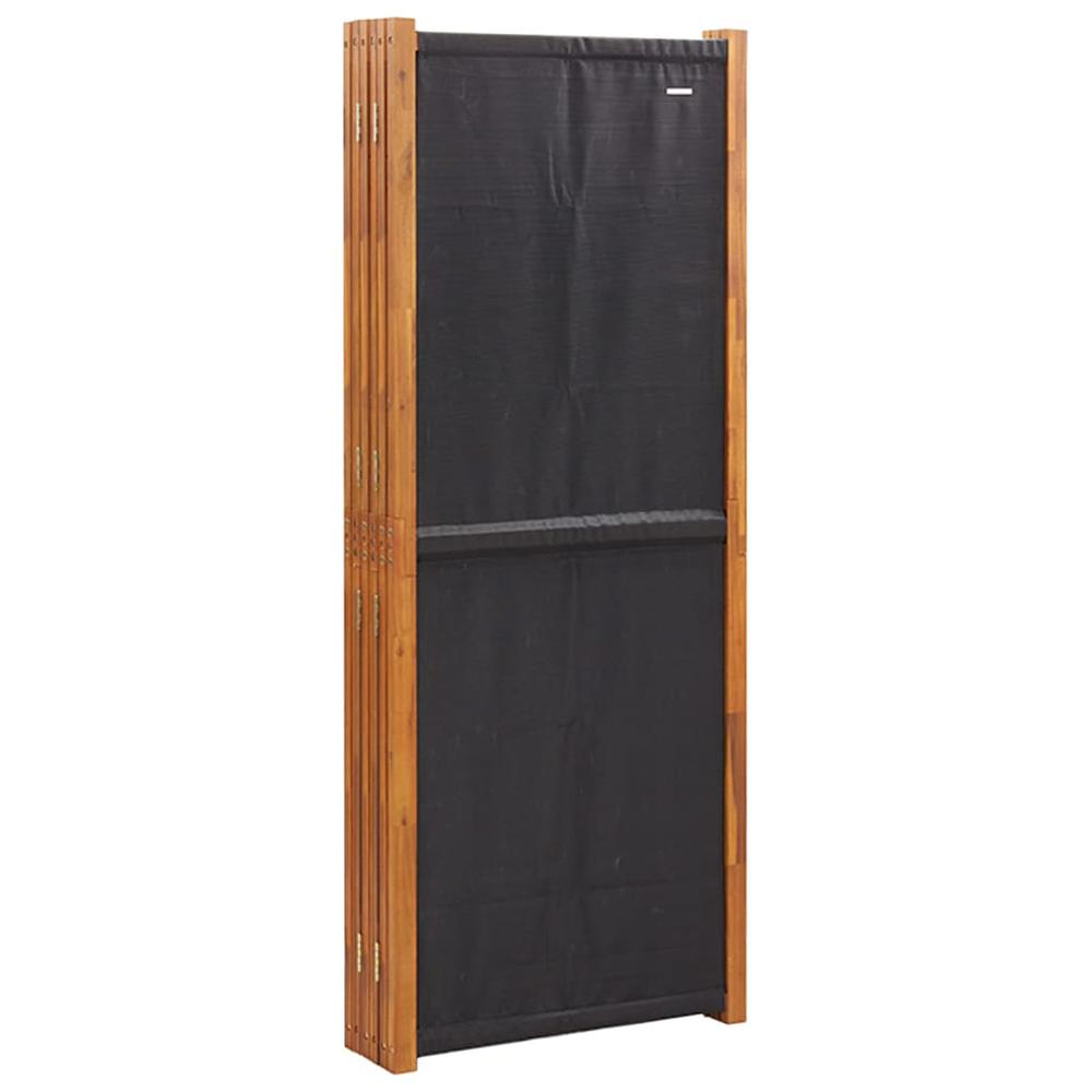 6-Panel Room Divider Black 165.4"x70.9". Picture 4