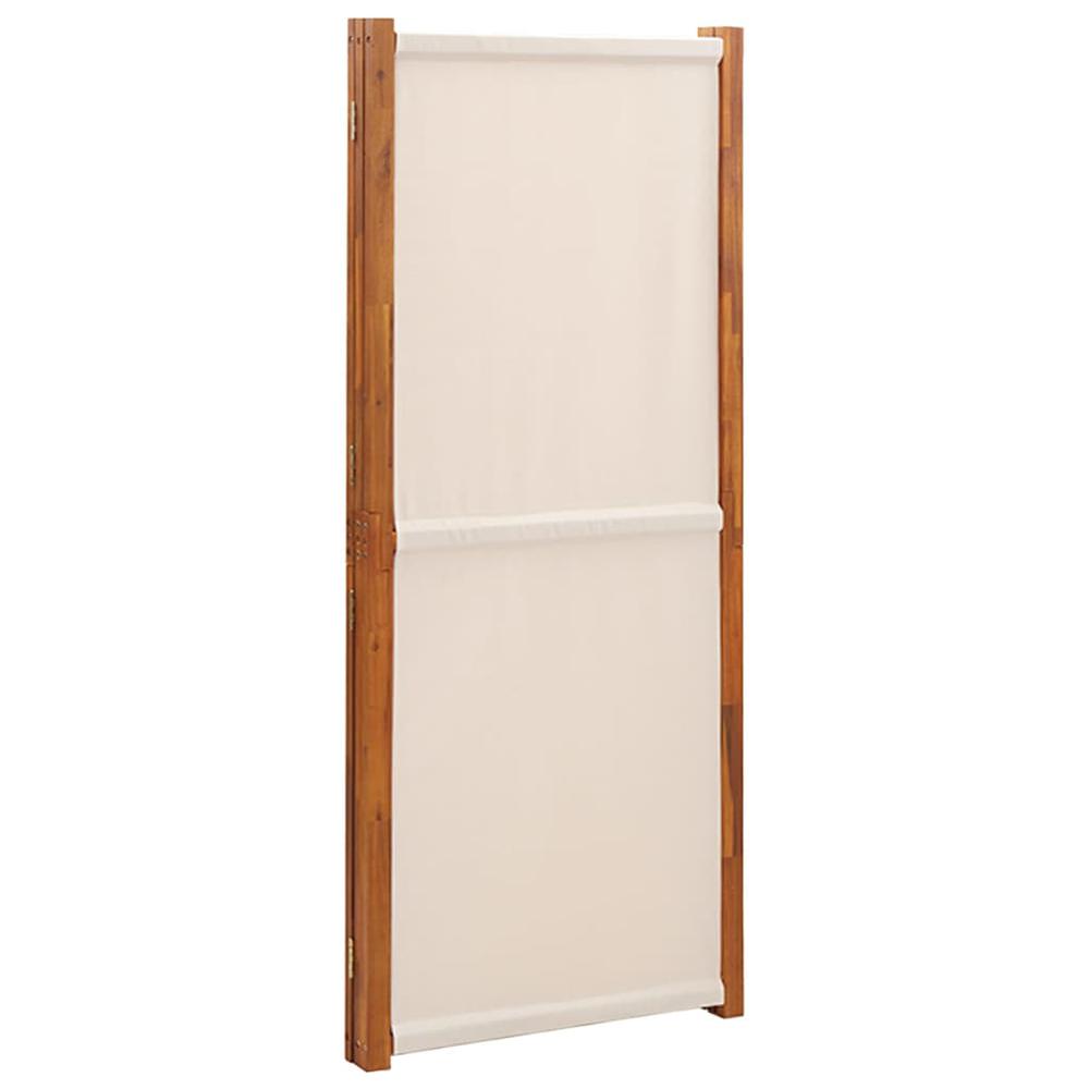 3-Panel Room Divider Cream White 82.7"x70.9". Picture 4