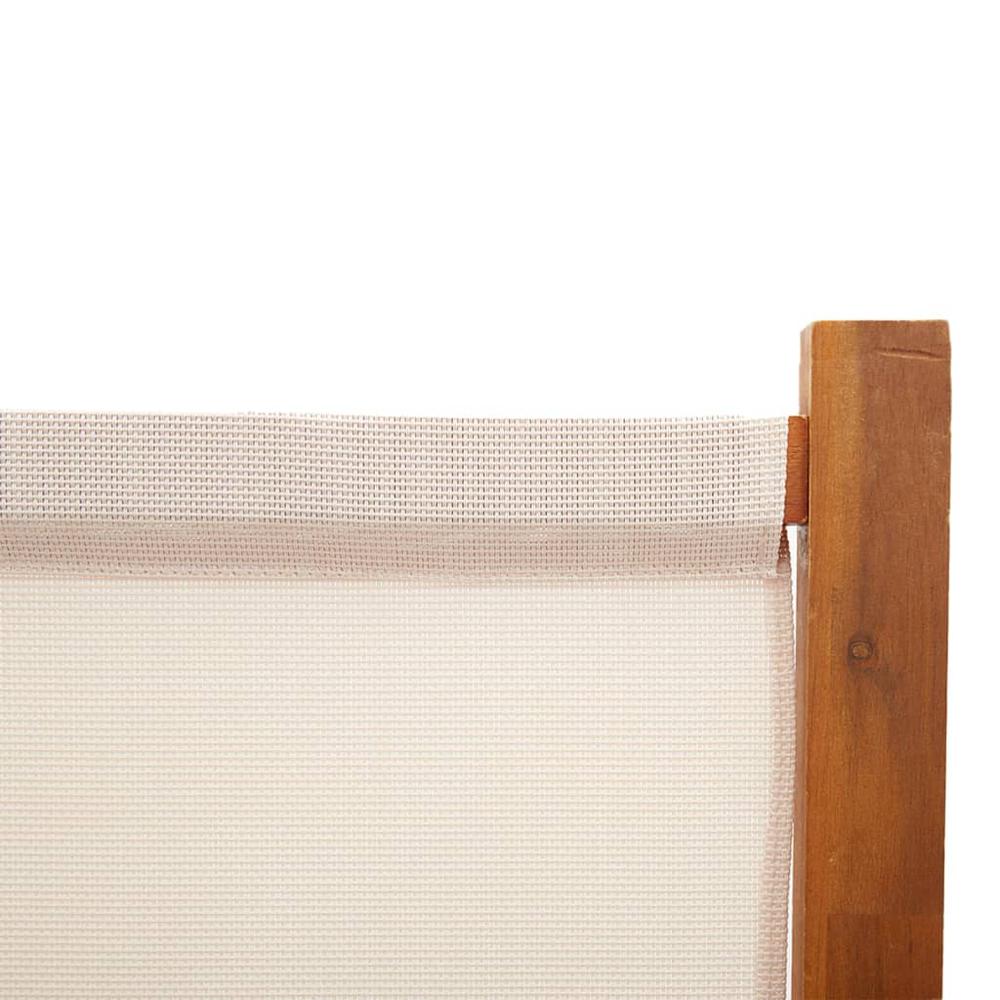 3-Panel Room Divider Cream White 82.7"x70.9". Picture 5