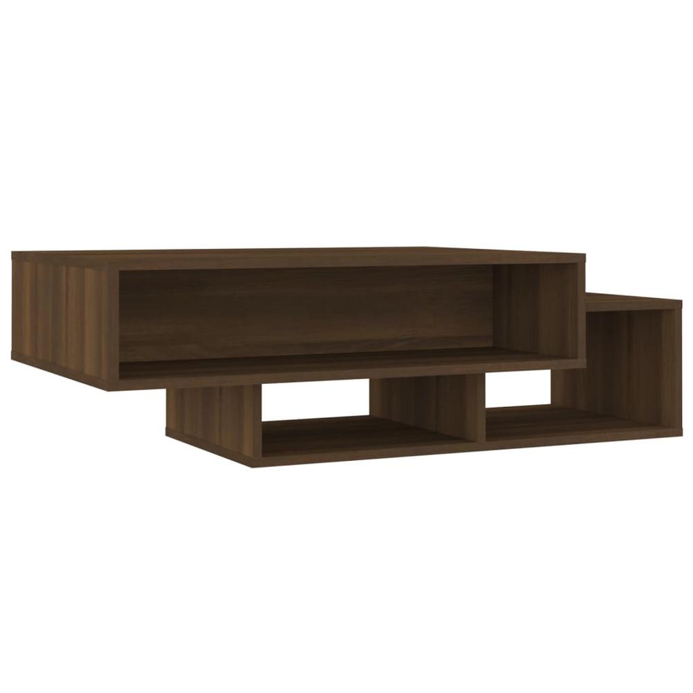 Coffee Table Brown Oak 41.3"x21.7"x12.6" Engineered Wood. Picture 1