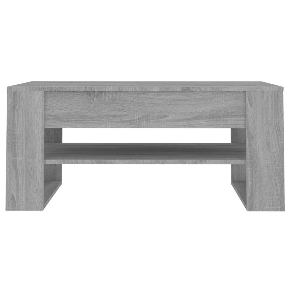 Coffee Table Gray Sonoma 40.2"x21.7"x17.7" Engineered Wood. Picture 2