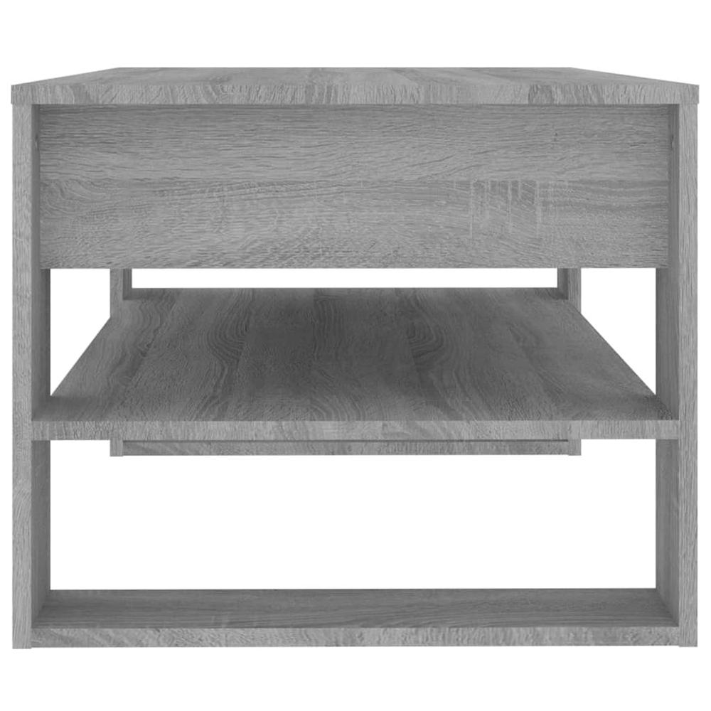 Coffee Table Gray Sonoma 40.2"x21.7"x17.7" Engineered Wood. Picture 3
