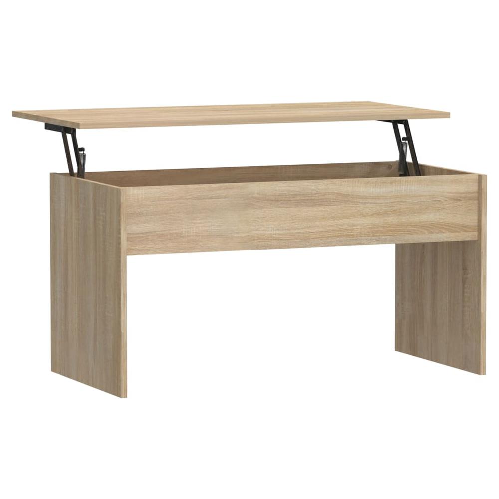 Coffee Table Sonoma Oak 40.2"x19.9"x20.7" Engineered Wood. Picture 1