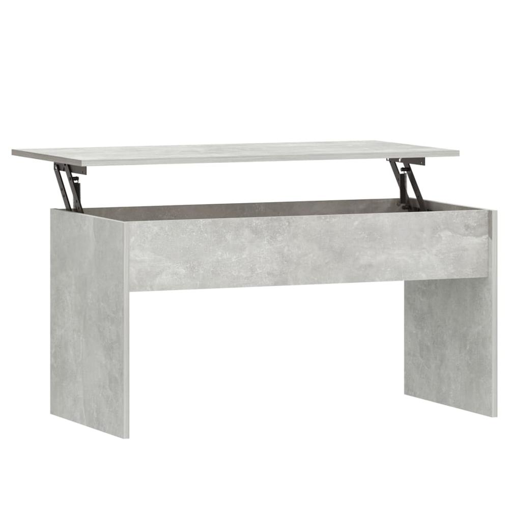 Coffee Table Concrete Gray 40.2"x19.9"x20.7" Engineered Wood. Picture 1