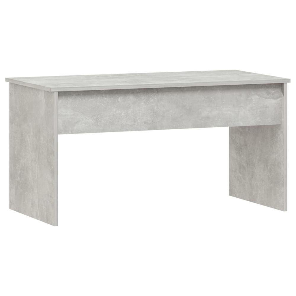 Coffee Table Concrete Gray 40.2"x19.9"x20.7" Engineered Wood. Picture 2