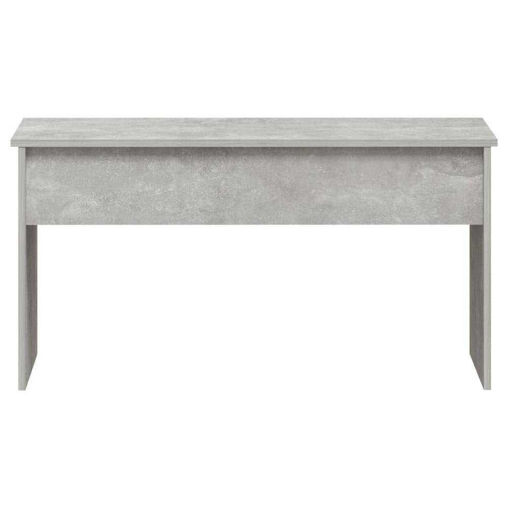 Coffee Table Concrete Gray 40.2"x19.9"x20.7" Engineered Wood. Picture 3