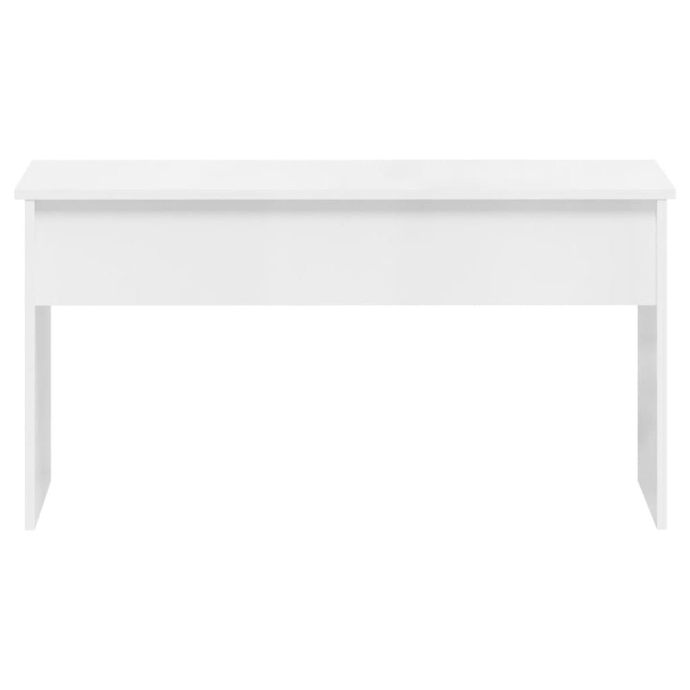 Coffee Table High Gloss White 40.2"x19.9"x20.7" Engineered Wood. Picture 3