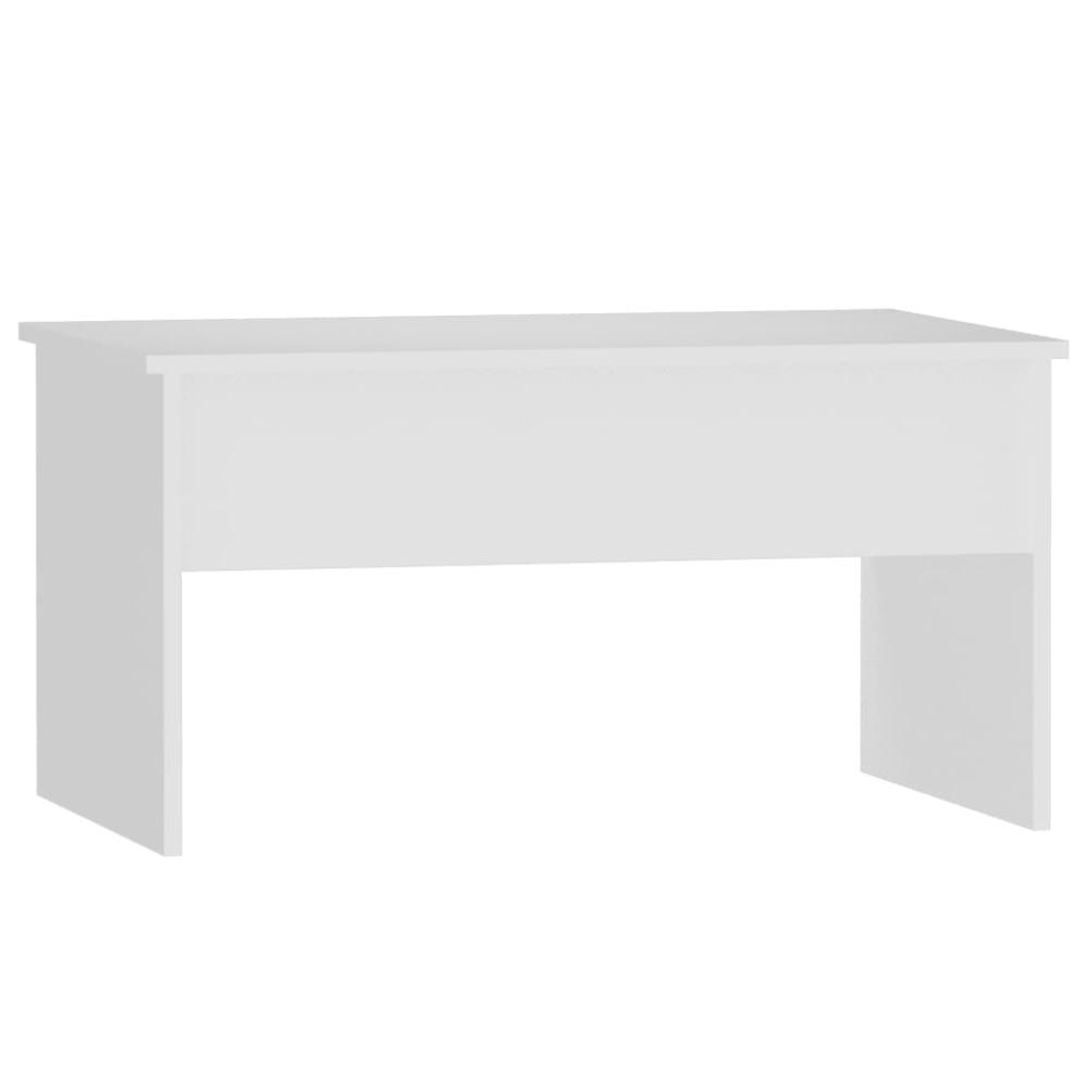 Coffee Table White 31.5"x19.9"x16.3" Engineered Wood. Picture 2