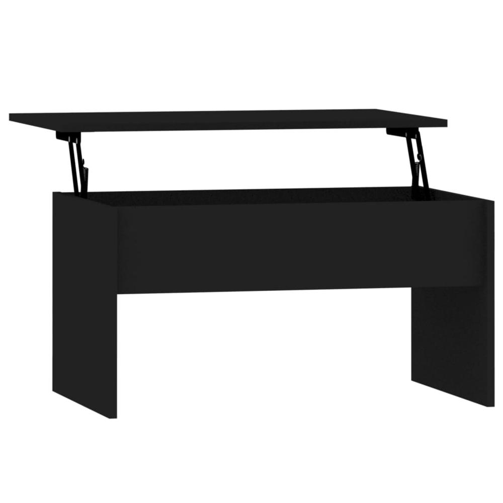 Coffee Table Black 31.5"x19.9"x16.3" Engineered Wood. Picture 1
